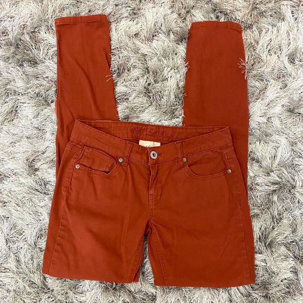 Red Camel Women's Rust Skinny Jeans